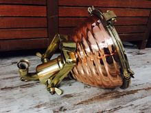 <span class=sold>** SOLD **</span>Copper and Brass combination Cargo Light