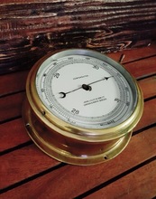 <span class=sold>** SOLD **</span>John Lilley & Son Ltd Brass Barometer