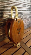 <span class=sold>** SOLD **</span>Wood Pulley Block