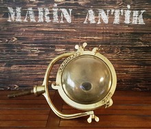 <span class=sold>** SOLD **</span>Original Vintage Copper Ship Light