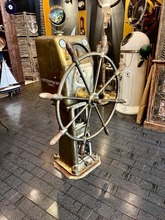 Antique Bronze Ships Wheel